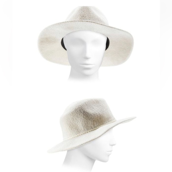 Vince Camuto Winter White Chenille Panama Hat - Picture 3 of 4